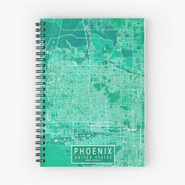 Item preview, Phoenix City Map of Arizona, USA - Watercolor designed and sold by deMAP.