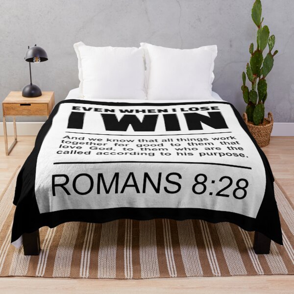 Item preview, Romans 8:28 - Even When I Lose, I Win - Bible Scripture designed and sold by Vector-Artist.