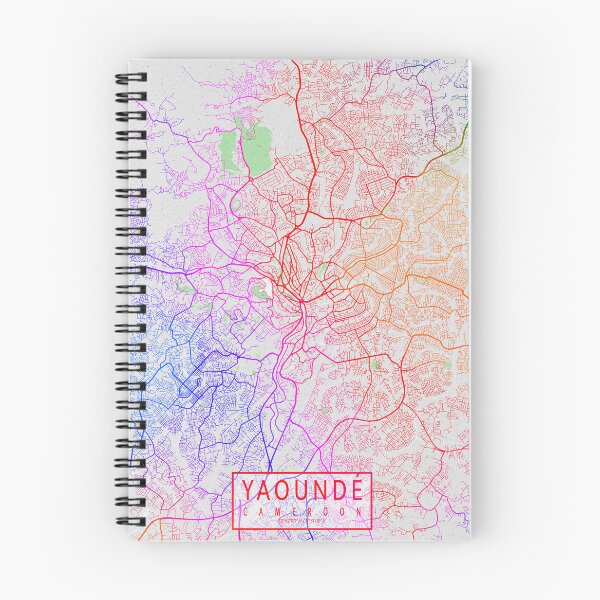 Item preview, Yaounde City Map of Cameroon - Colorful designed and sold by deMAP.