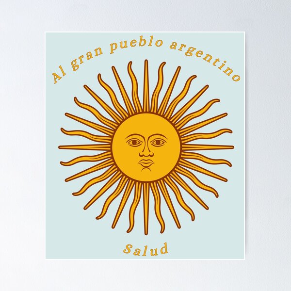 Item preview, To the Great Argentine People Salud Argentina Sun Argentinian designed and sold by Ani.