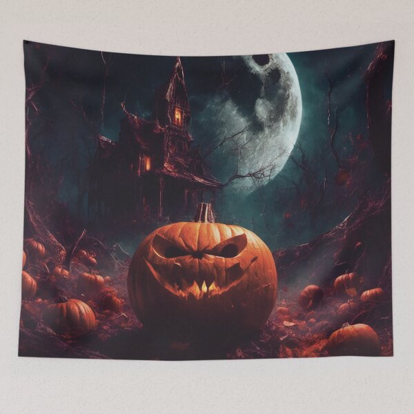 Item preview, Moonlit Halloween Pumpkin designed and sold by CallaCoralia.