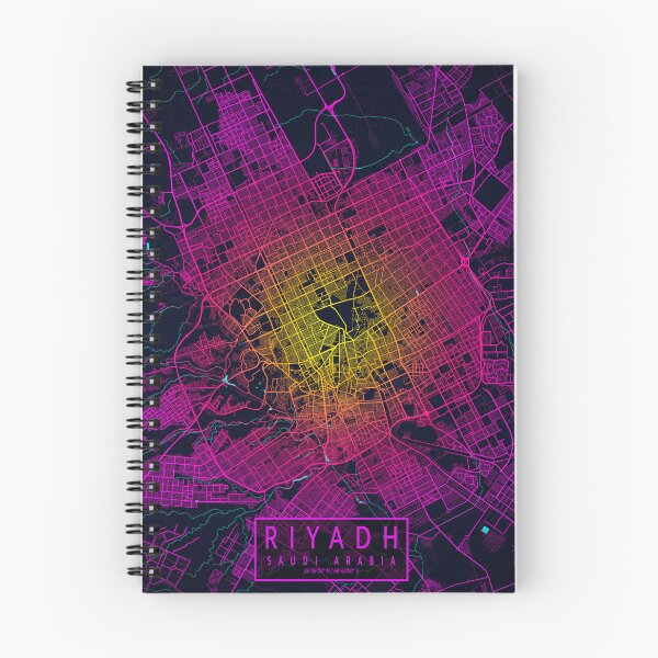 Item preview, Riyadh City Map of Saudi Arabia - Neon designed and sold by deMAP.