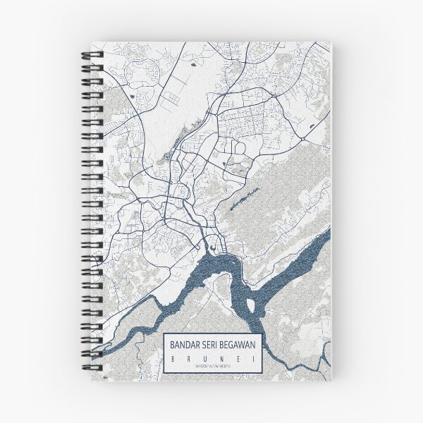 Item preview, Bandar Seri Begawan City Map of Brunei - Coastal designed and sold by deMAP.