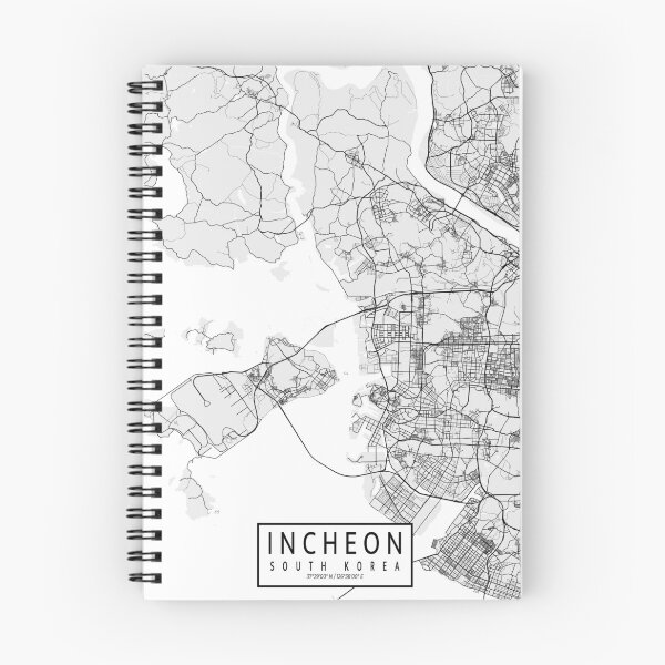Item preview, Incheon City Map of South Korea - Light designed and sold by deMAP.