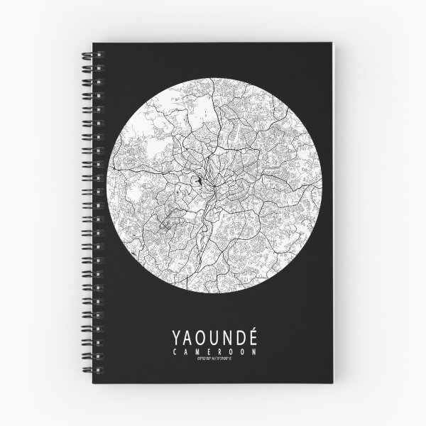 Item preview, Yaounde City Map of Cameroon - Full Moon designed and sold by deMAP.