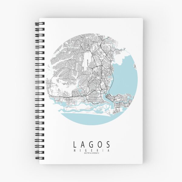 Item preview, Lagos City Map of Nigeria - Circle designed and sold by deMAP.