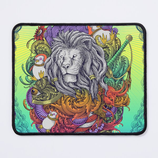 Item preview, Lion Engraving Surrealism Artwork designed and sold by WOLForDEER.
