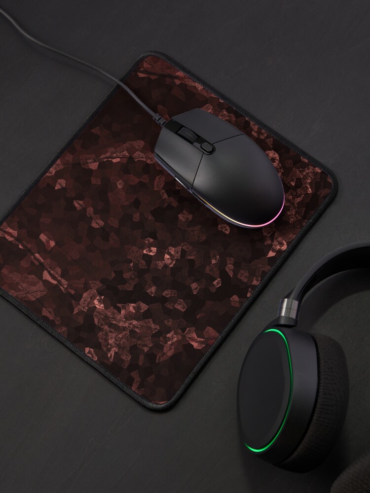Thumbnail 4 of 5, Mouse Pad, Stone Coral (dark) pattern designed and sold by hidden-design.