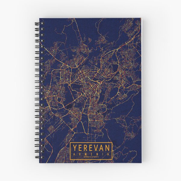 Item preview, Yerevan, Armenia Map -  City At Night designed and sold by deMAP.