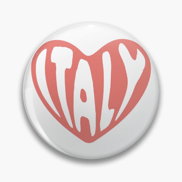 Item preview, Italy Typography in Heart Shape designed and sold by JAG2B.