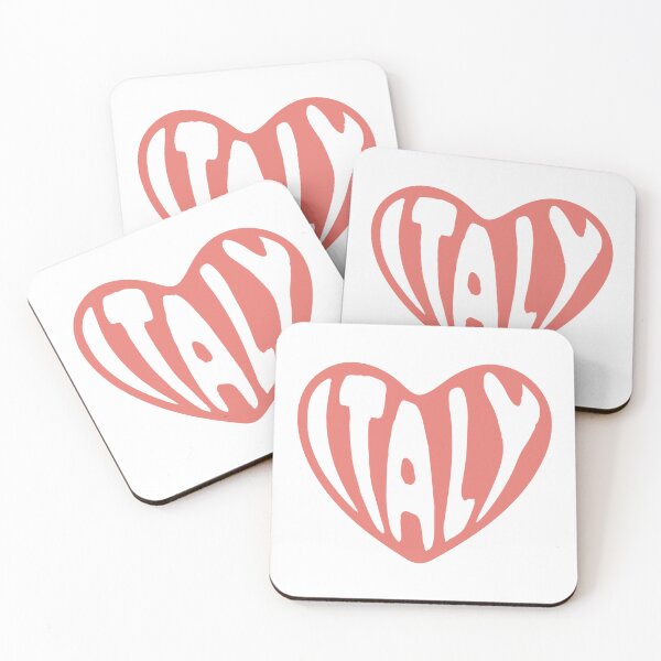 Item preview, Italy Typography in Heart Shape designed and sold by JAG2B.