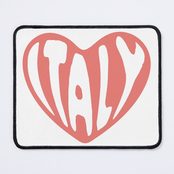 Item preview, Italy Typography in Heart Shape designed and sold by JAG2B.