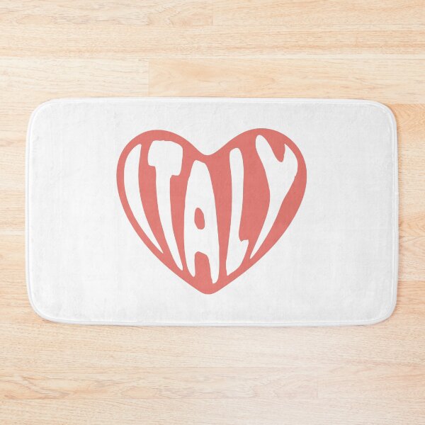Item preview, Italy Typography in Heart Shape designed and sold by JAG2B.