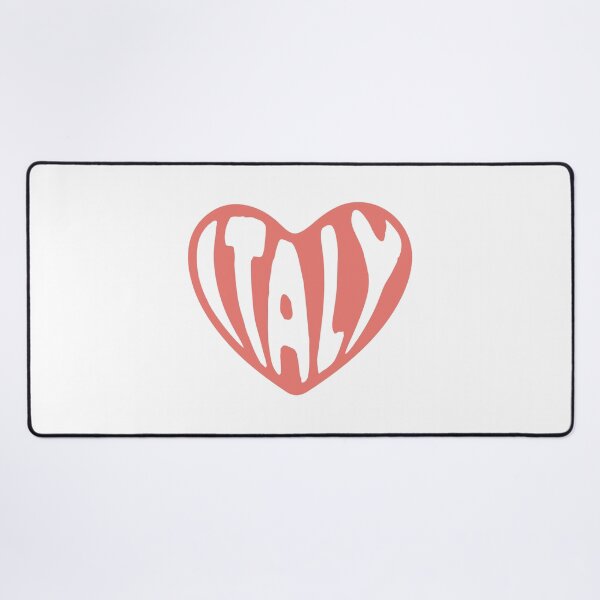 Item preview, Italy Typography in Heart Shape designed and sold by JAG2B.