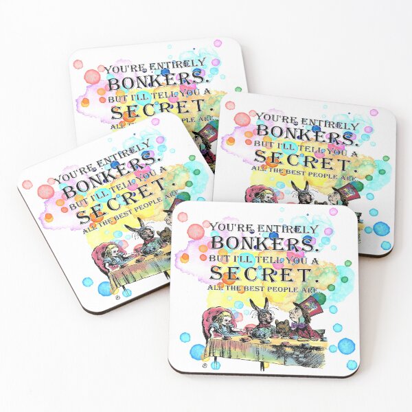 Item preview, Tea Party - Bonkers Quote - Alice In Wonderland designed and sold by maryedenoa.