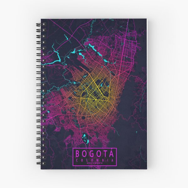 Item preview, Bogota City Map of Colombia - Neon designed and sold by deMAP.