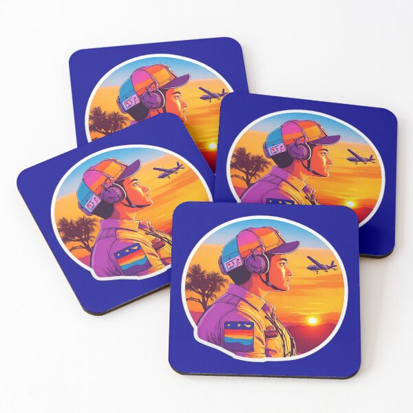 Item preview, Sunset Airplane Aviator - Pilot Gift designed and sold by Ridiculam Toga.