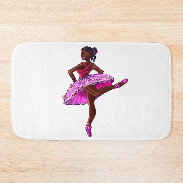 Item preview, African American, Black ballerina girls with corn rows dancing 4 !  This black girl loves dance Afro hair dark brown skin tutu. Love Ballet designed and sold by Artonmytee.