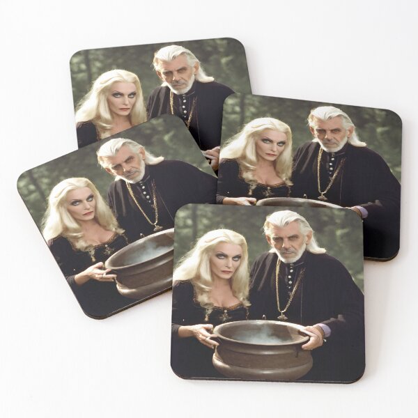 Item preview, Witch And Warlock With Boiling Cauldron designed and sold by KoliBabb.