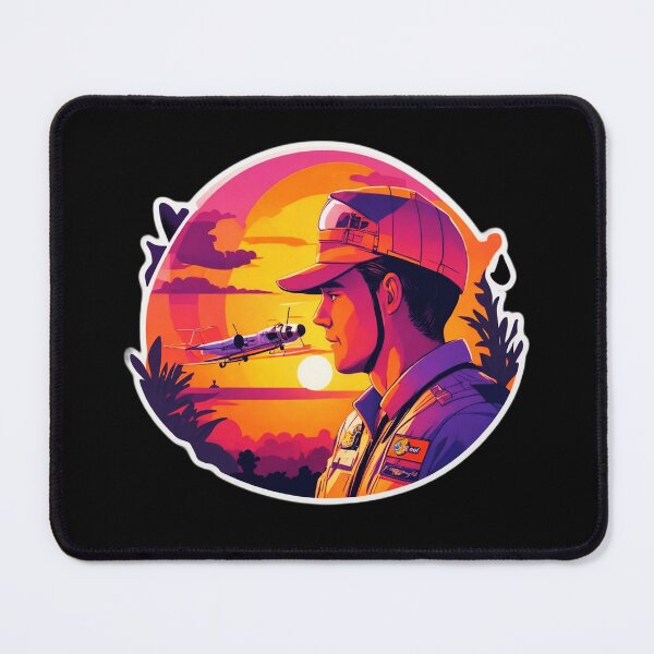 Item preview, Airplane Pilot Watching Sunset - Aviator Gift designed and sold by Ridiculam Toga.