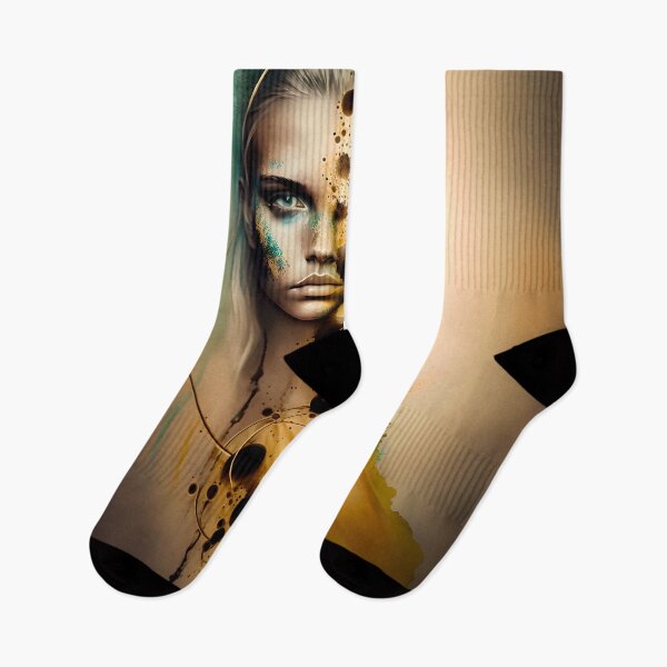 Item preview, Abstract Watercolor fusion of a woman with the creative spirit designed and sold by ManuelAndreas.