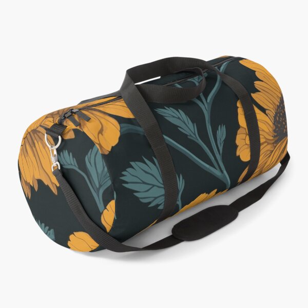 Item preview, Marigold Flower and Leaves Pattern on Black designed and sold by GraphicsClub.