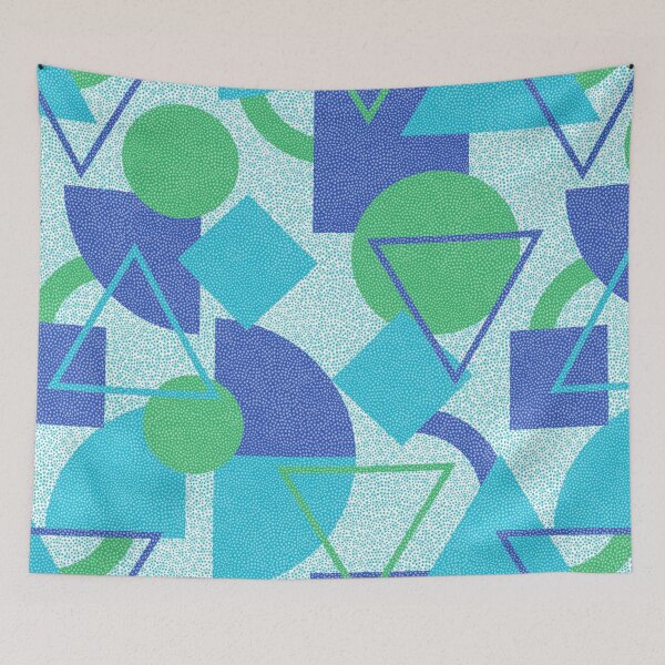 Item preview, Green and Blue Bauhaus Style designed and sold by GoDesign1.