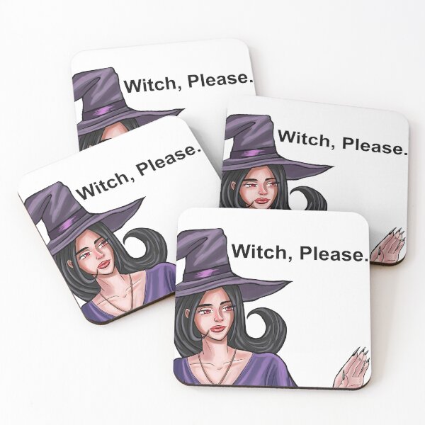 Item preview, Witch, please - Witch Cartoon Character - Halloween Meme - Halloween 2023 designed and sold by BunnyBizarre.