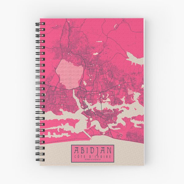 Item preview, Abidjan City Map of Côte d'Ivoire  - Blossom designed and sold by deMAP.