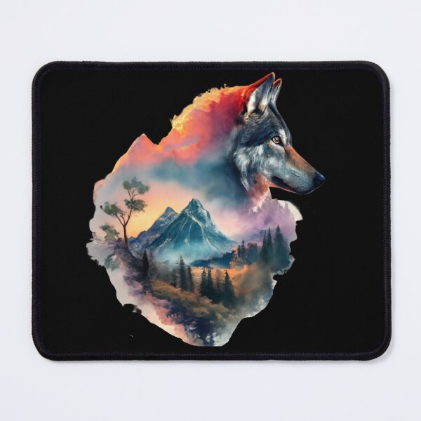 Item preview, Wild Alliance: Wolf and Mountain in Watercolor designed and sold by WilsonMiller-.