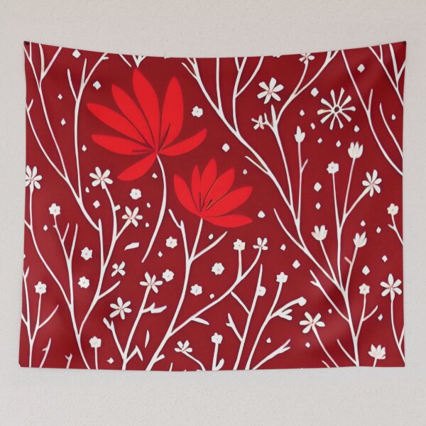 Item preview, winter flowers / Red designed and sold by UllaSformat.