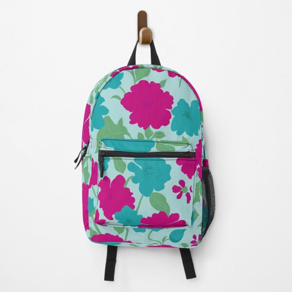 Item preview, Aqua Green and Fuchsia Floral Pattern designed and sold by GraphicsClub.