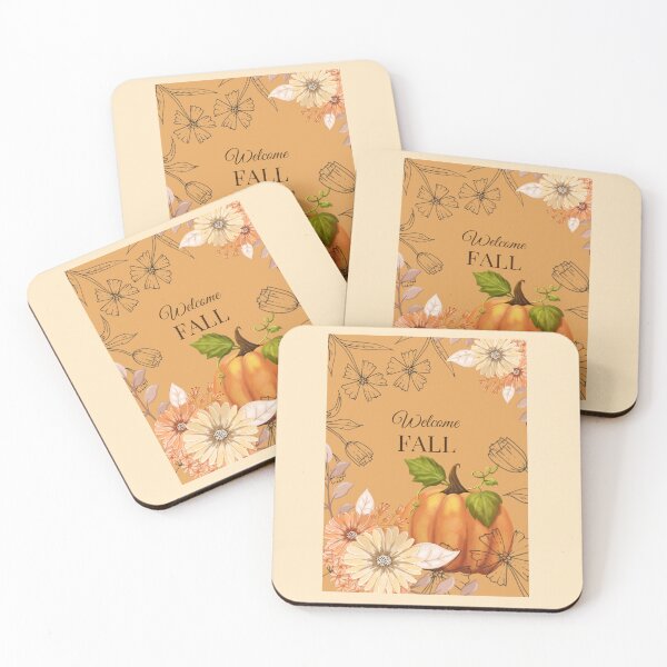 Item preview, Welcome Fall Flowers and Pumpkin Design designed and sold by j-tippens-art.