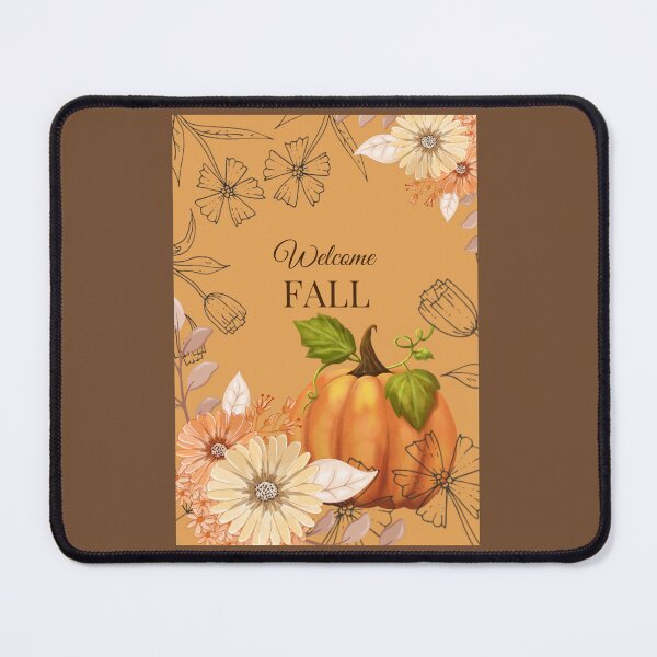 Item preview, Welcome Fall Flowers and Pumpkin Design designed and sold by j-tippens-art.