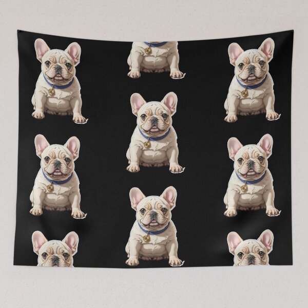 Item preview, Sticker cartoon cute French Bulldog 2. designed and sold by WhalesDesignLab.