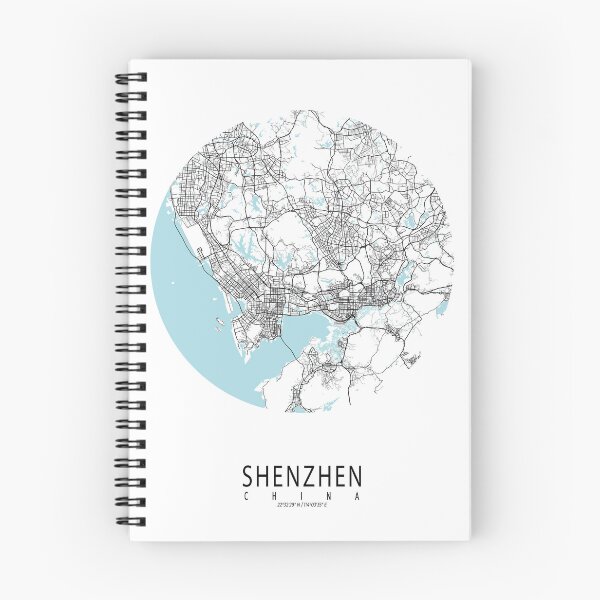Item preview, Shenzhen City Map of Guangdong, China - Circle designed and sold by deMAP.