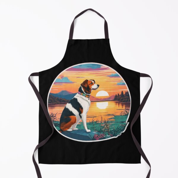 Item preview, Doggo Watching Sunset over Lake designed and sold by Ridiculam Toga.