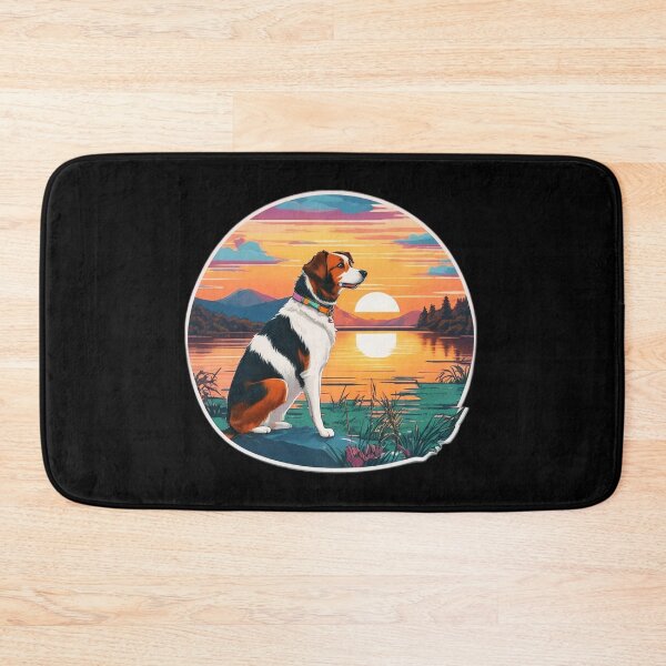 Item preview, Doggo Watching Sunset over Lake designed and sold by Ridiculam Toga.