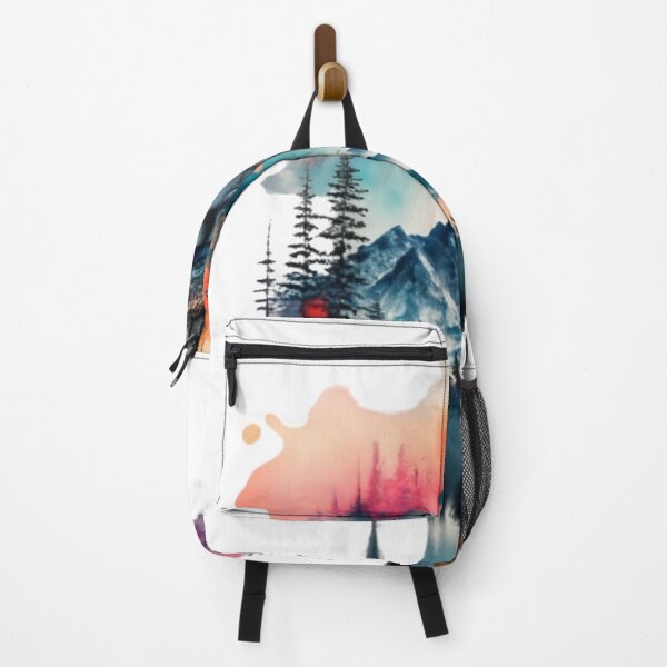 Item preview, Magical Wolf and Mountain: Nature in Watercolor designed and sold by WilsonMiller-.