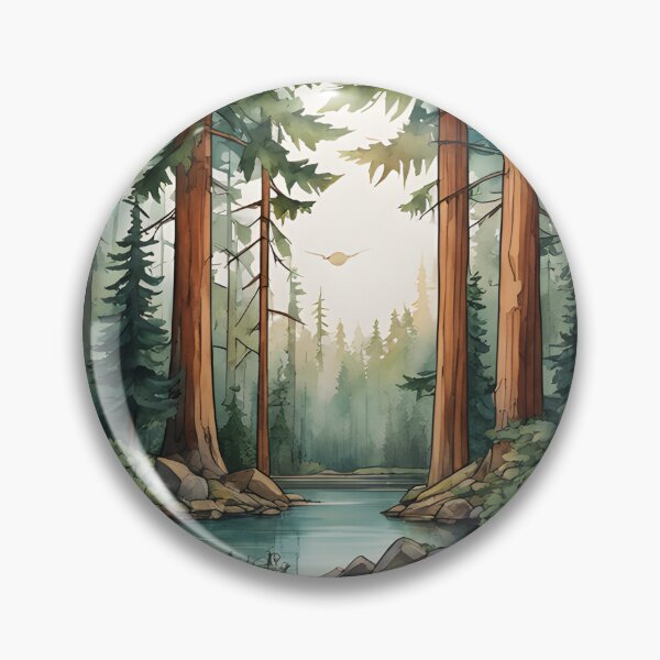 Item preview, Watercolor Nature Creek designed and sold by Kodamaen.