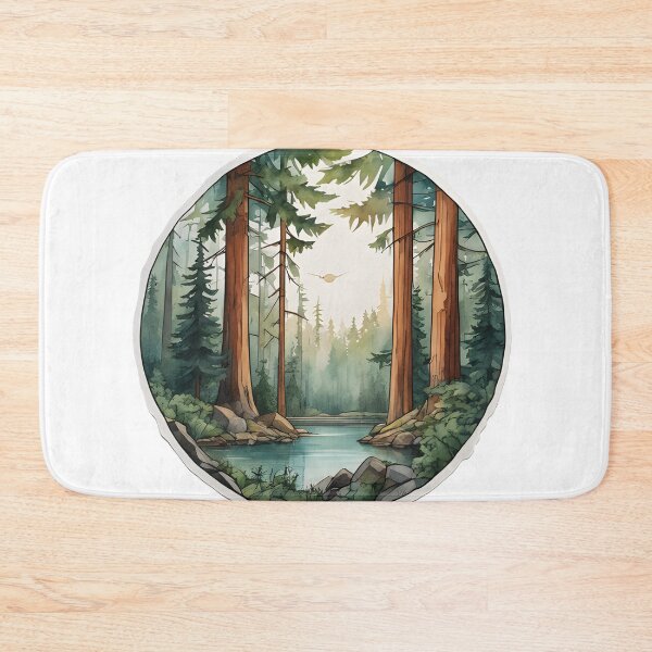 Item preview, Watercolor Nature Creek designed and sold by Kodamaen.