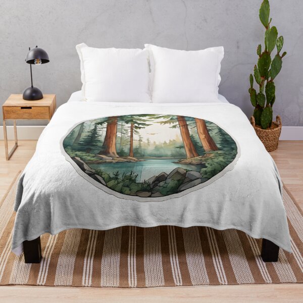 Item preview, Watercolor Nature Creek designed and sold by Kodamaen.