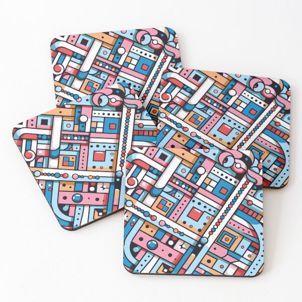 Item preview, Candy Colours Geometric Organic patterns designed and sold by hidden-design.