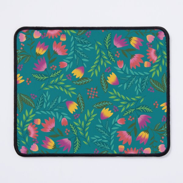 Item preview, Turquoise floral foliage designed and sold by AjoobaByPooja.
