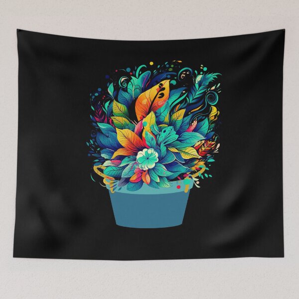 Item preview, Blossoms in Bloom: Flowerpot Watercolor Design  designed and sold by mndesignworx.