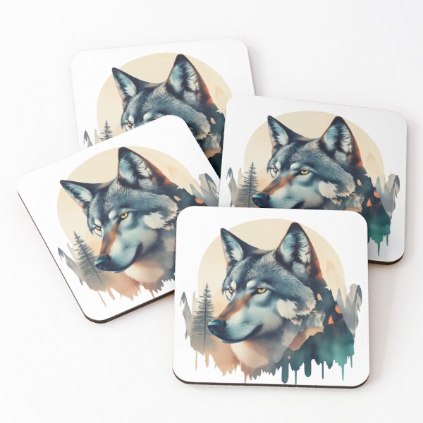 Item preview, Mountain Wolves: Watercolor of Nature designed and sold by WilsonMiller-.
