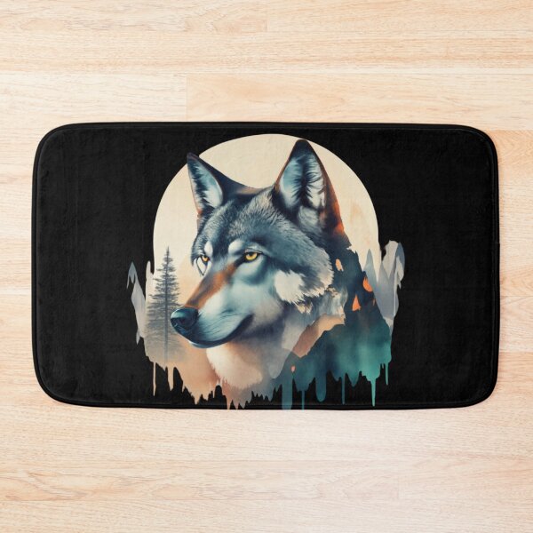 Item preview, Mountain Wolves: Watercolor of Nature designed and sold by WilsonMiller-.