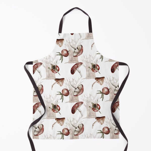 Item preview, Autumn Seamless Pattern - Rose Hips & Mushrooms designed and sold by SorryFrog.