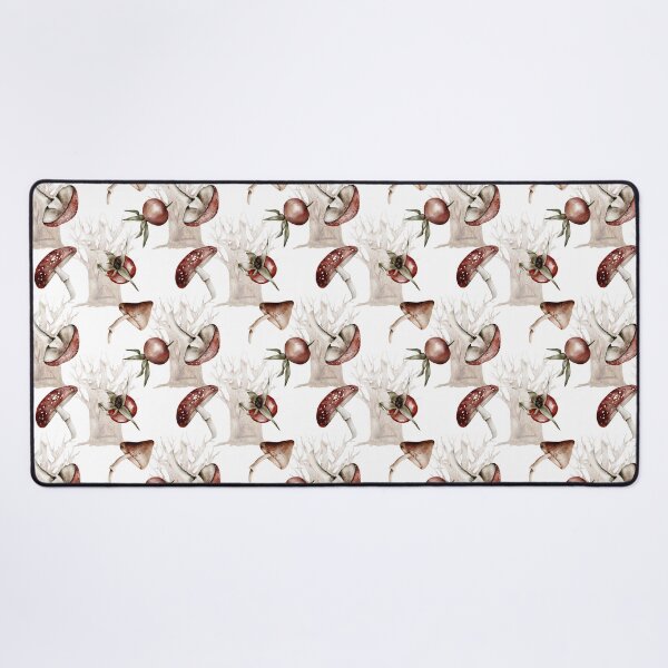 Item preview, Autumn Seamless Pattern - Rose Hips & Mushrooms designed and sold by SorryFrog.
