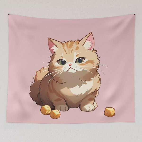 Item preview, tater tot cat, serious cat designed and sold by Bilisik.